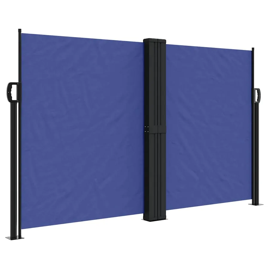 Auvent latéral rétractable bleu 140x600 cm - 2