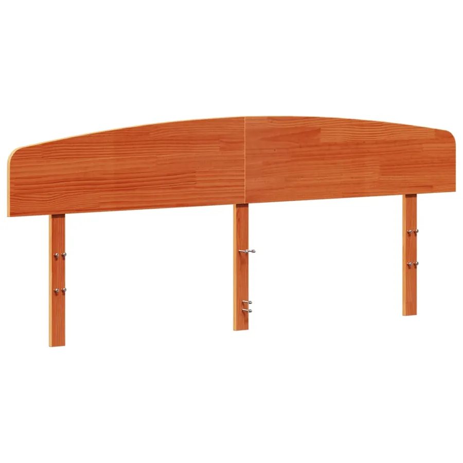 Tête de lit cire marron 200 cm bois massif de pin - 2