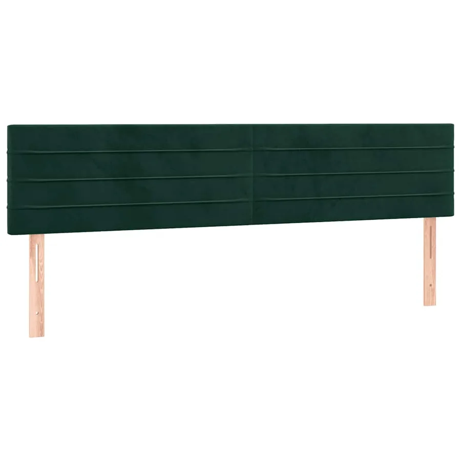 Sommier à lattes de lit avec matelas LED vert foncé 120x190 cm - 9