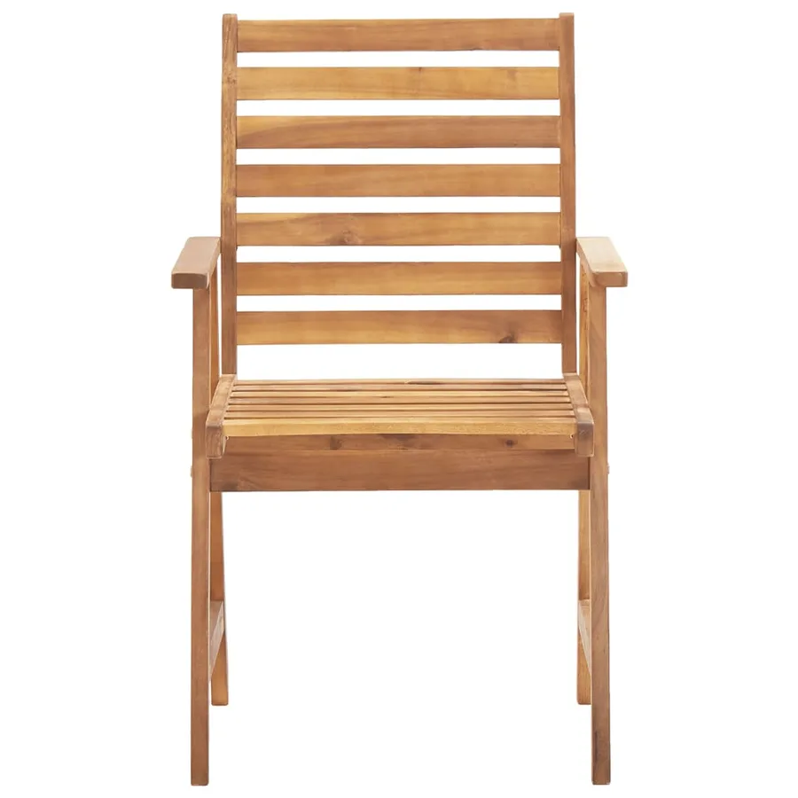 Ensemble à manger de jardin 5 pcs Bois d'acacia solide - 6