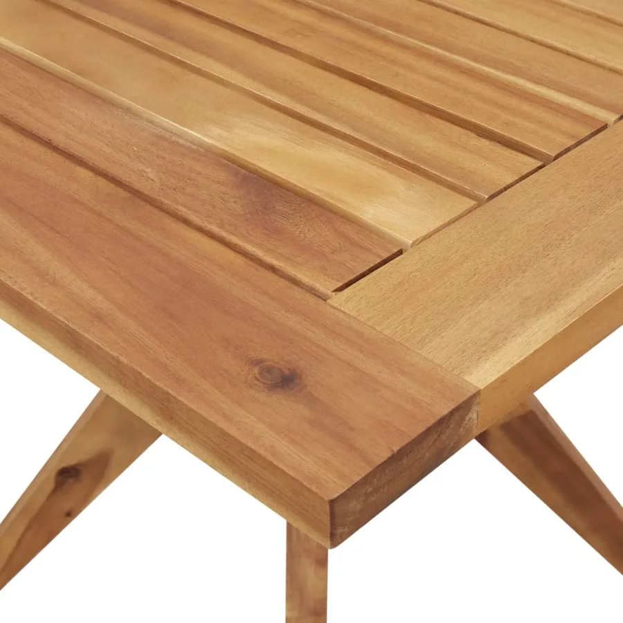 Ensemble à manger de jardin 5 pcs Bois d'acacia solide - 8