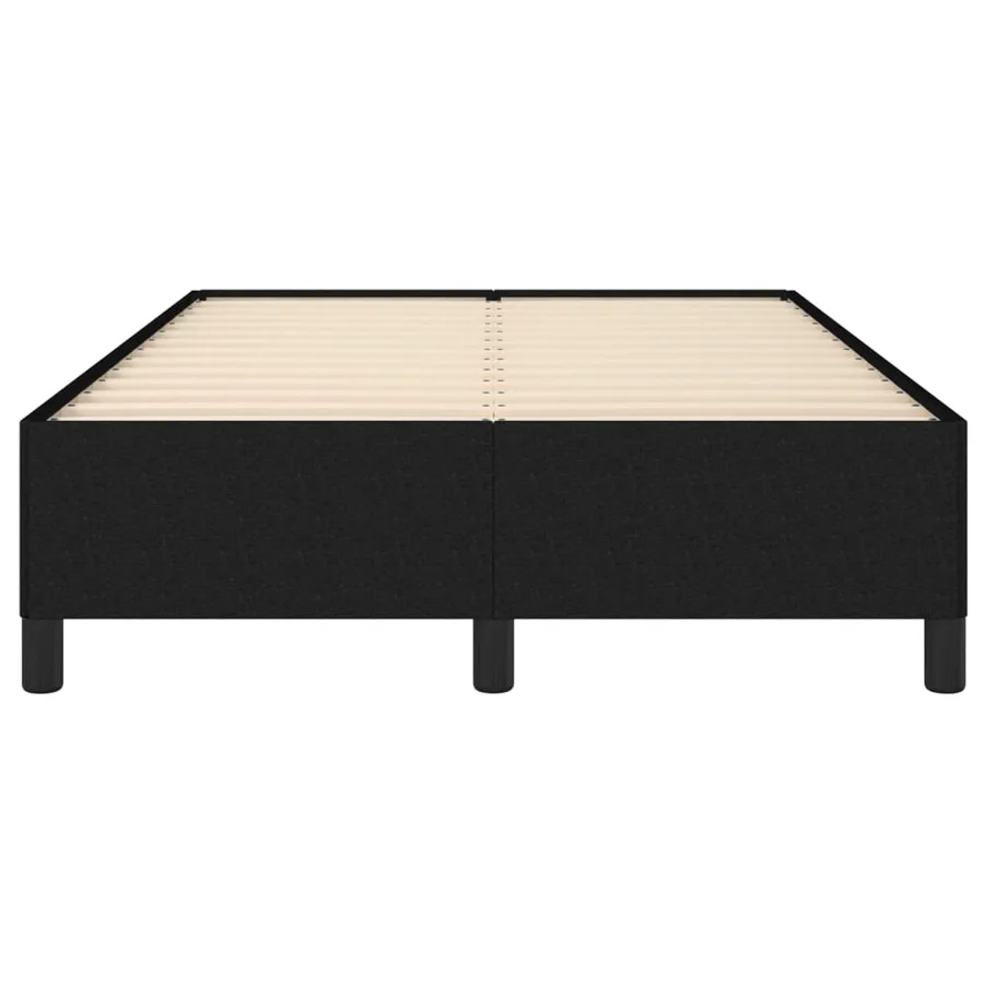 Cadre de lit sans matelas noir 120x190 cm tissu - 5