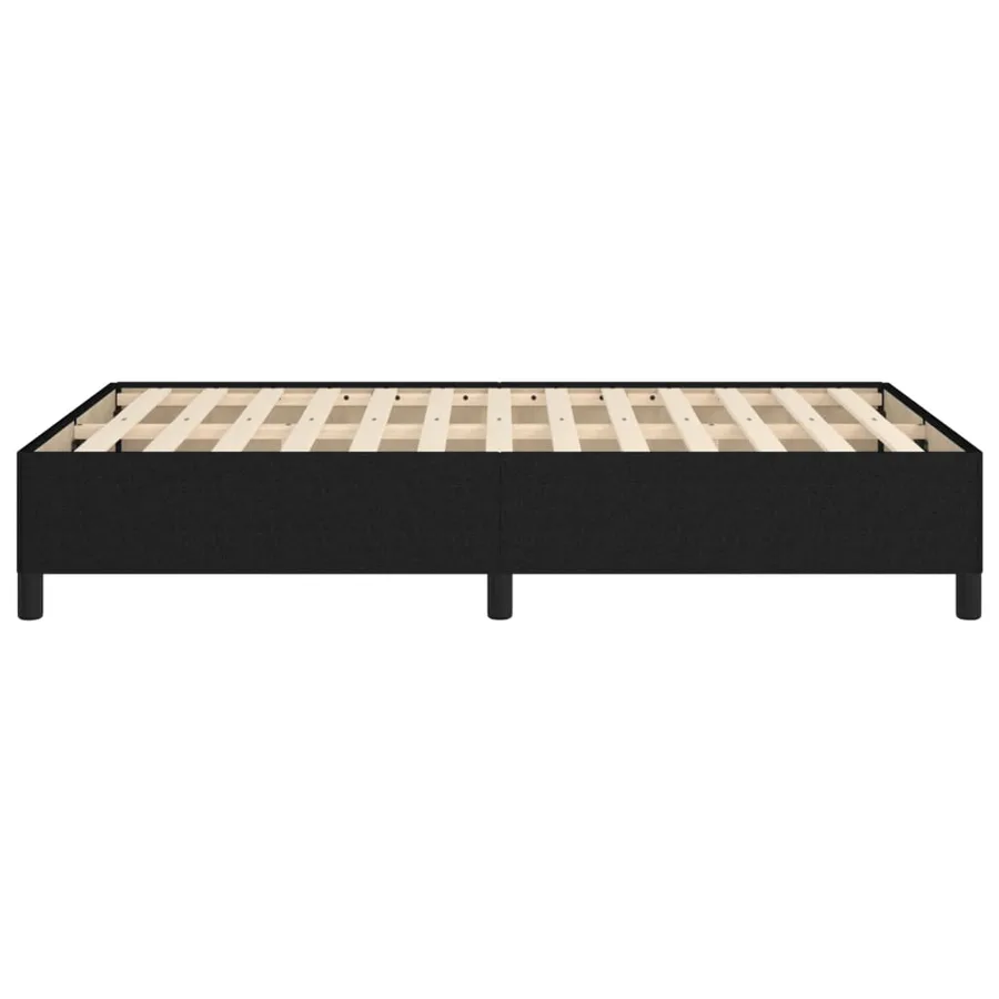 Cadre de lit sans matelas noir 120x190 cm tissu - 6
