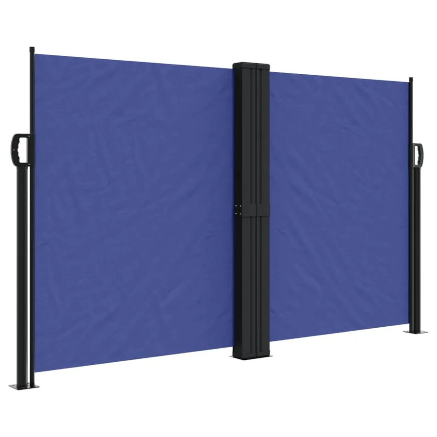 Auvent latéral rétractable bleu 140 x 1000 cm - 2
