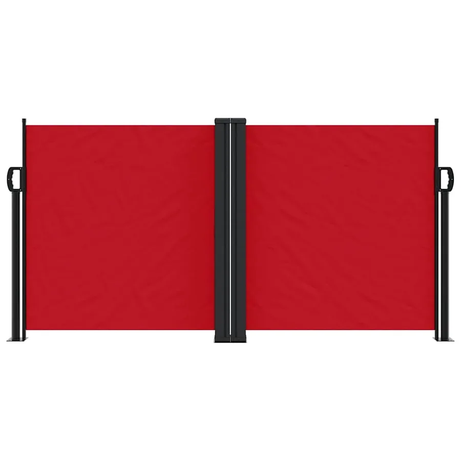 Auvent latéral rétractable rouge 120x600 cm - 3