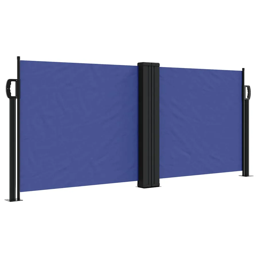 Auvent latéral rétractable bleu 100x600 cm - 2