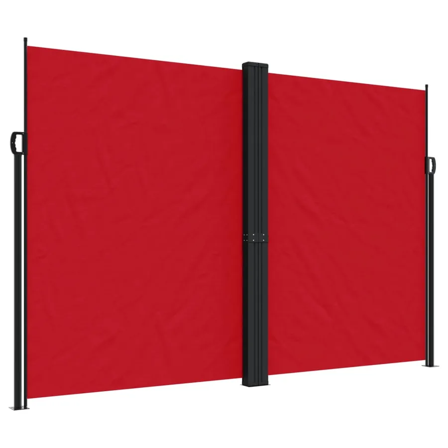 Auvent latéral rétractable rouge 220x600 cm - 2