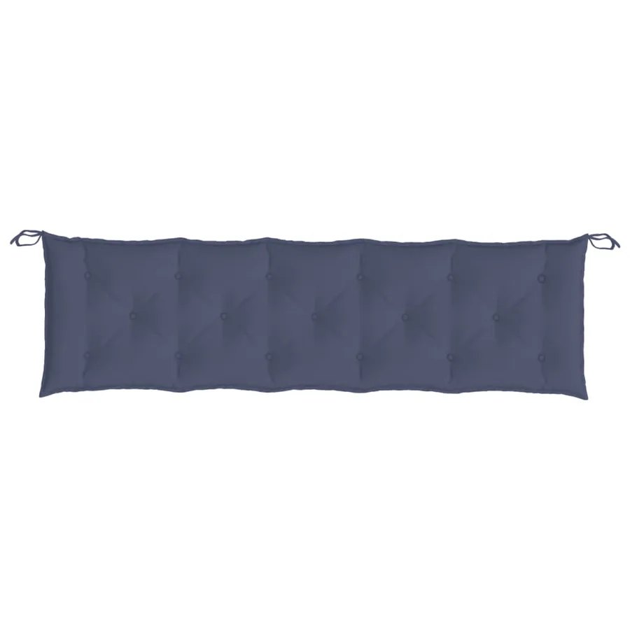 Coussins de banc de jardin lot de 2 bleu marine 180x50x7 cm - 6