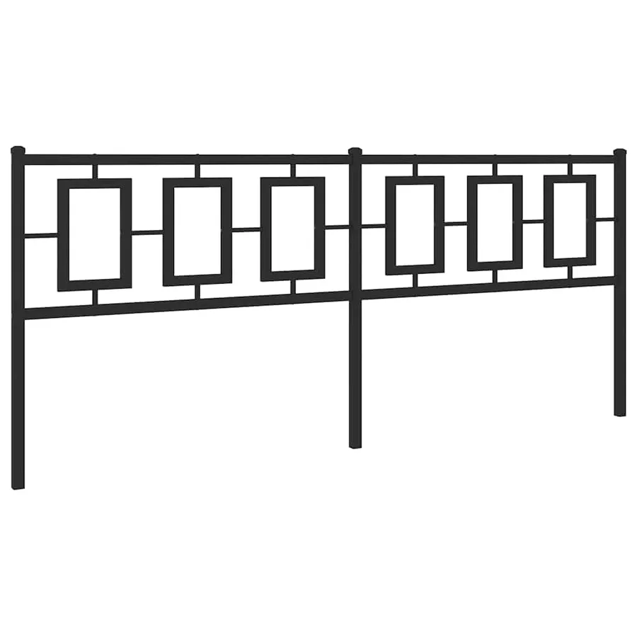 Tête de lit de remplacement métal noir 193 cm - 2