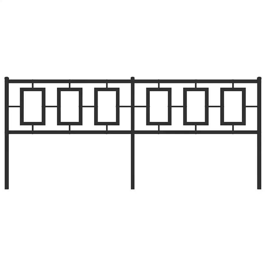 Tête de lit de remplacement métal noir 193 cm - 3