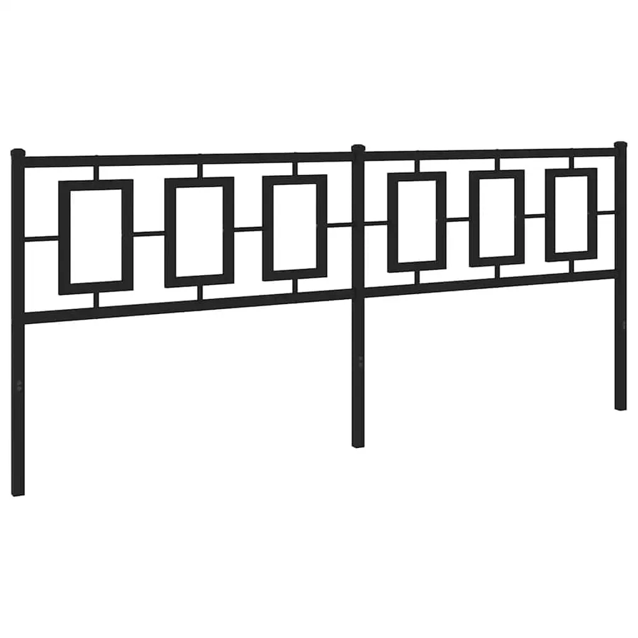 Tête de lit de remplacement métal noir 193 cm - 5