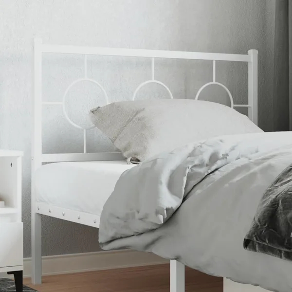 Tête de lit de remplacement métal blanc 100 cm