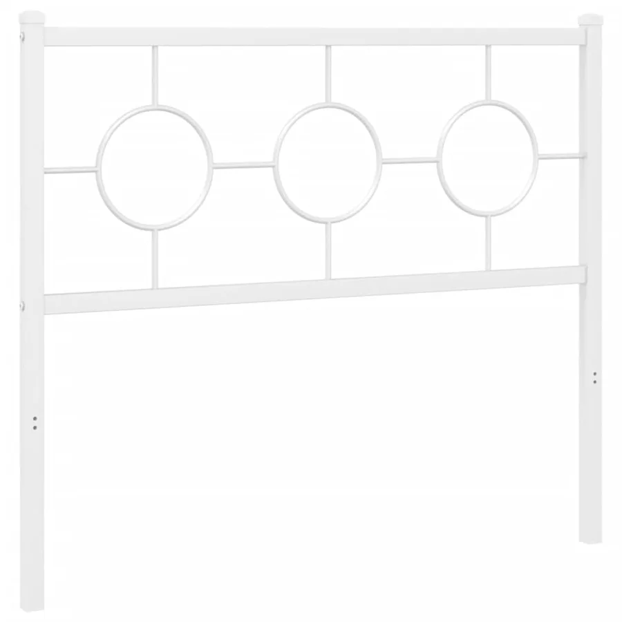 Tête de lit de remplacement métal blanc 100 cm - 2