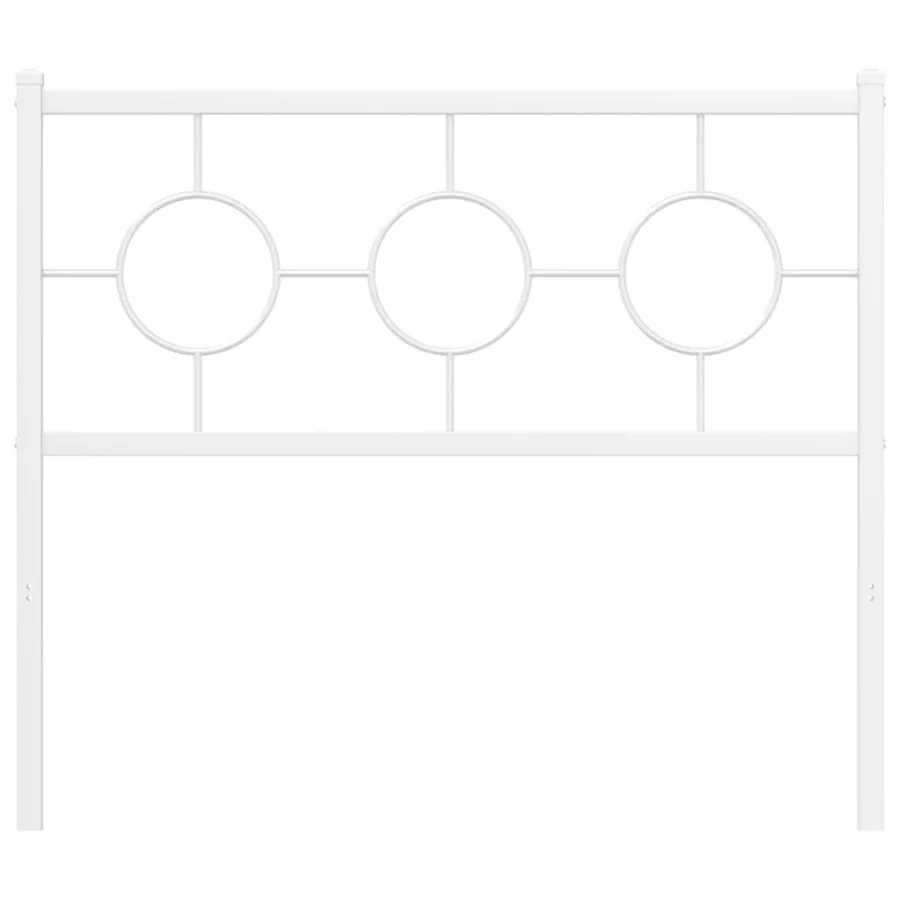 Tête de lit de remplacement métal blanc 100 cm - 3