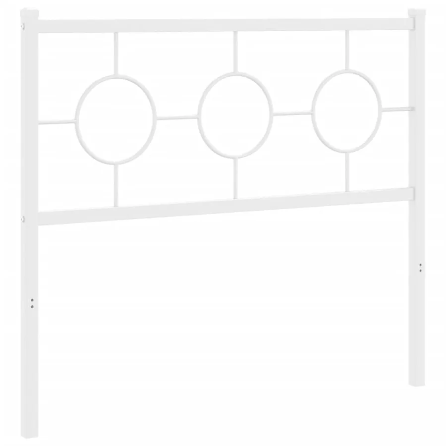 Tête de lit de remplacement métal blanc 100 cm - 4