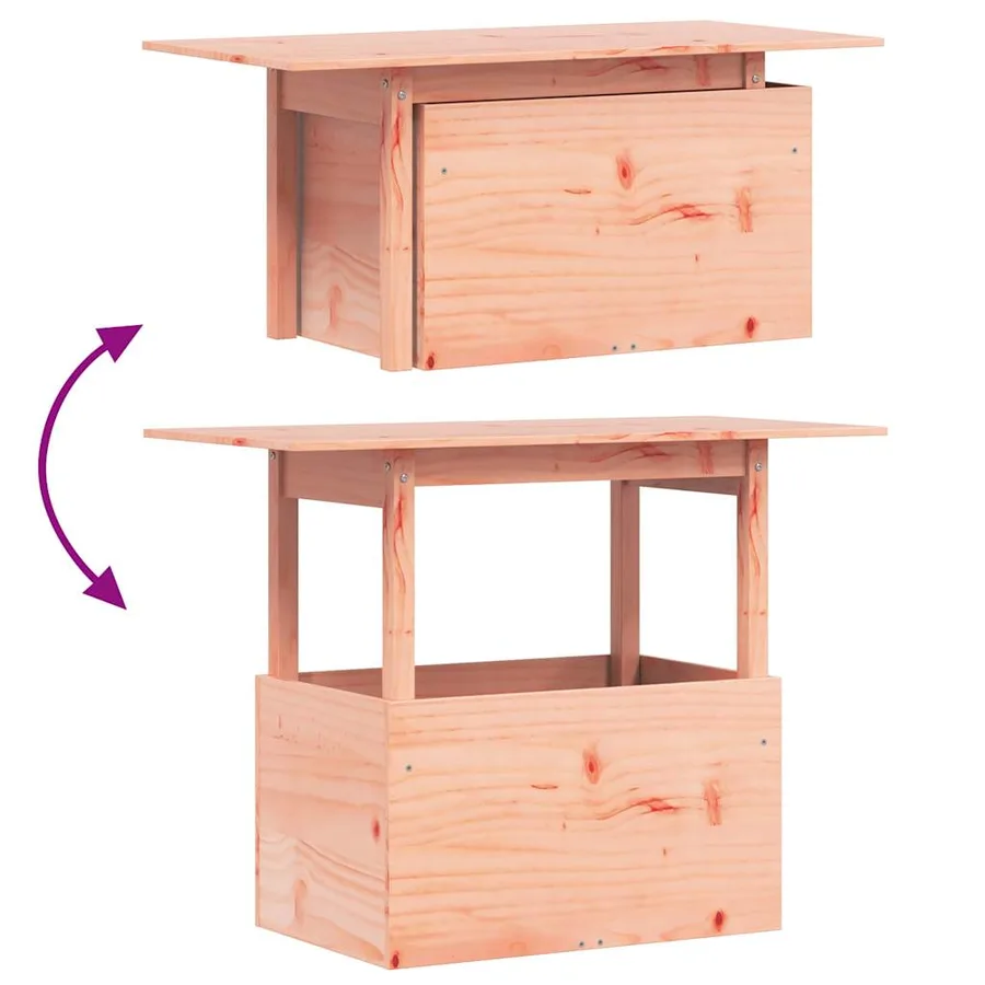 Table de jardin 100x50x75 cm bois massif de douglas - 8