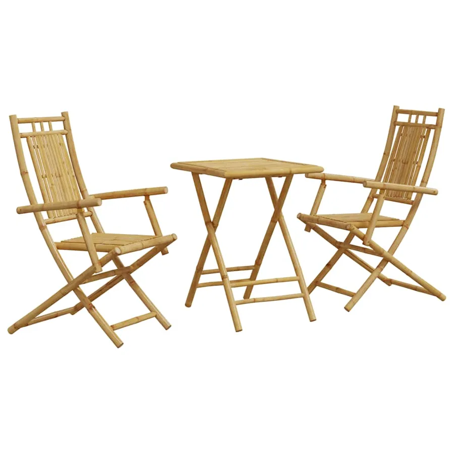 Ensemble de bistro 3 pcs bambou - 2