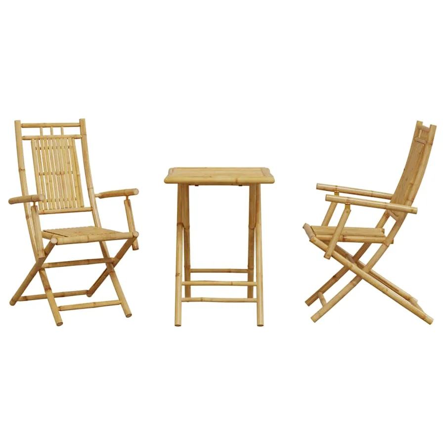 Ensemble de bistro 3 pcs bambou - 4