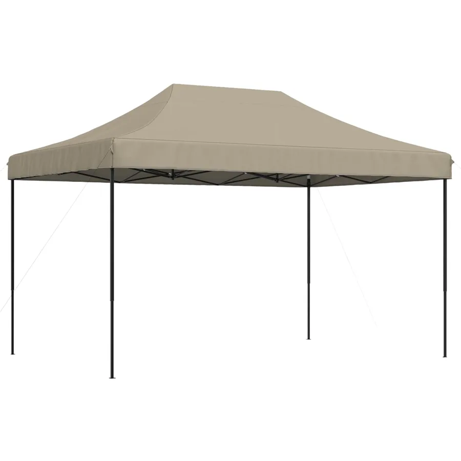 Tente de réception pliable escamotable taupe 440x292x315 cm - 5