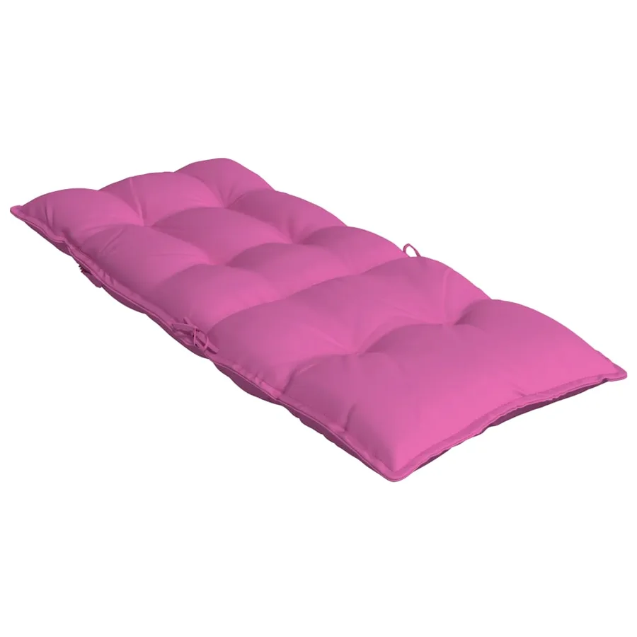 Coussins de chaise à dossier haut lot de 6 rose tissu oxford - 6
