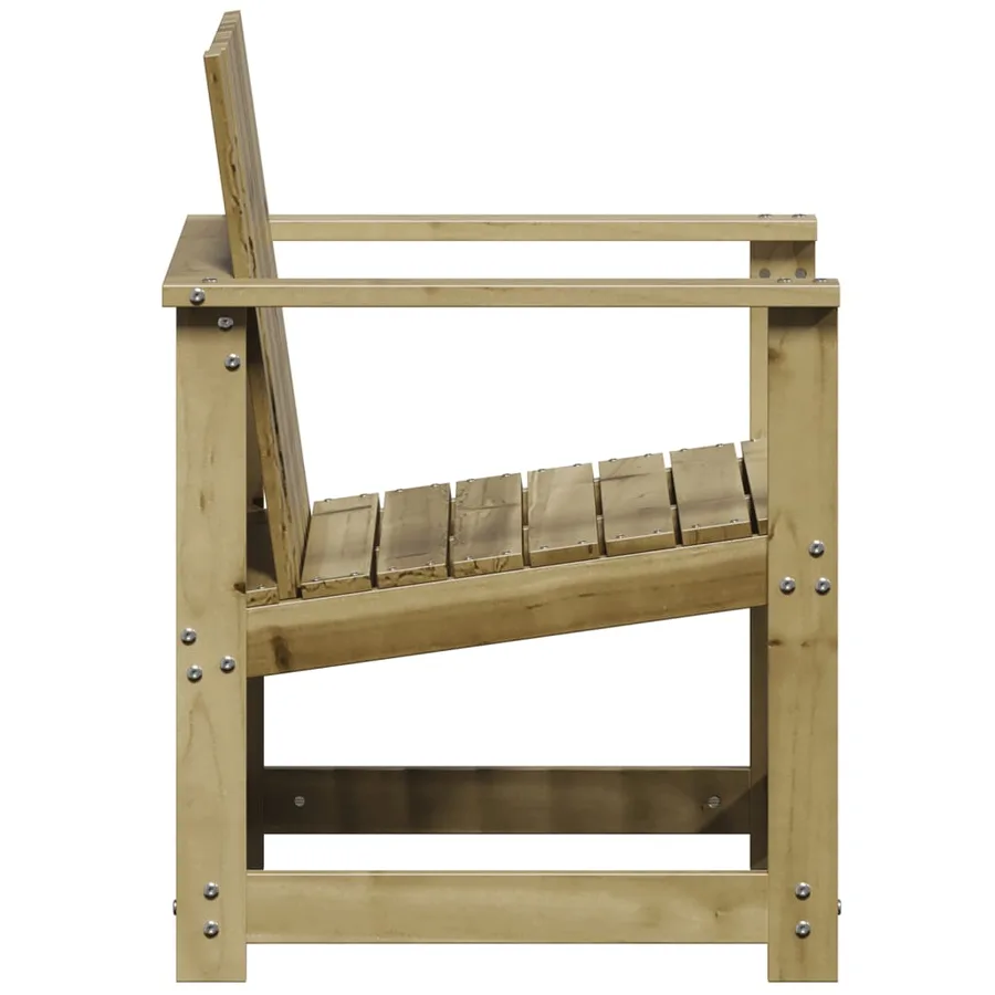 Chaise de jardin 62x56x77 cm bois de pin imprégné - 5