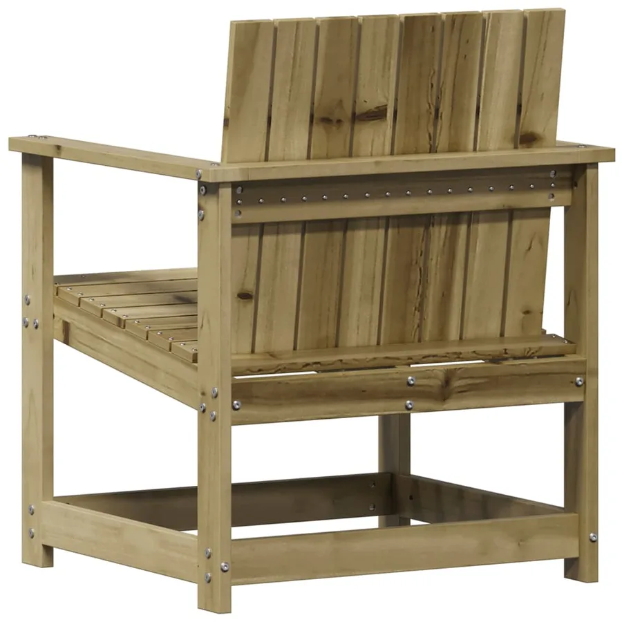 Chaise de jardin 62x56x77 cm bois de pin imprégné - 6