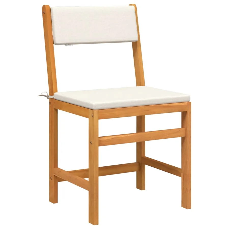 Ensemble de balcon avec coussins 3 pcs bois massif d'acacia - 3