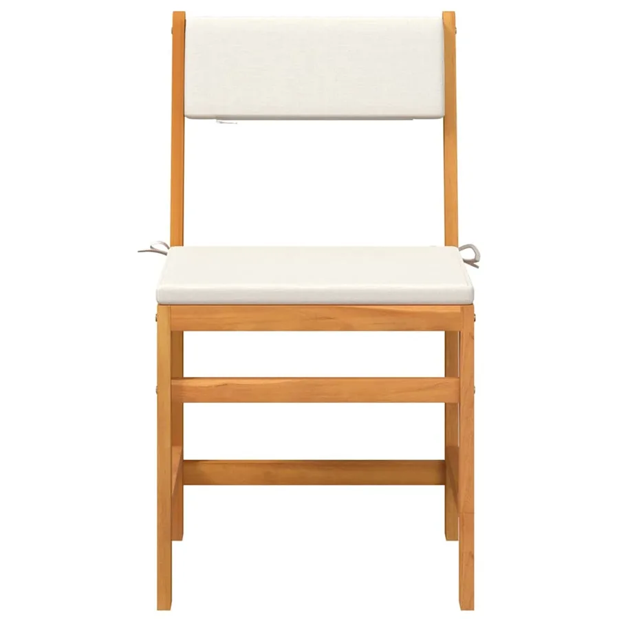 Ensemble de balcon avec coussins 3 pcs bois massif d'acacia - 4