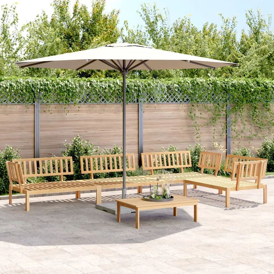 Salon palette de jardin 5 pcs bois d'acacia massif