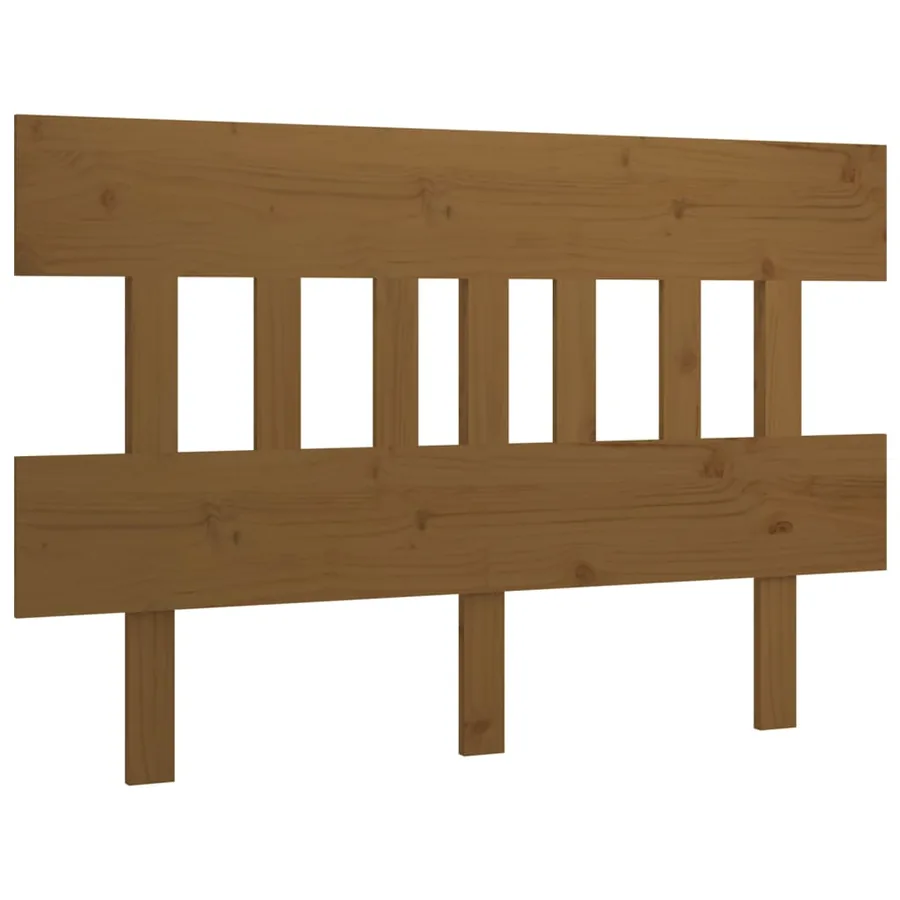 Tête de lit Marron miel 123,5x3x81 cm Bois massif de pin - 2