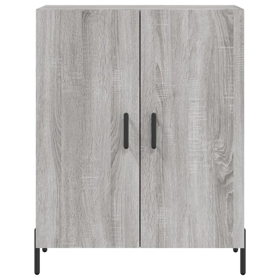 Buffet haut Sonoma gris 69,5x34x180 cm Bois d'ingénierie - 8