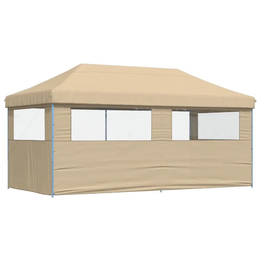 Tente de réception pliable escamotable avec 3 parois latérales - 4