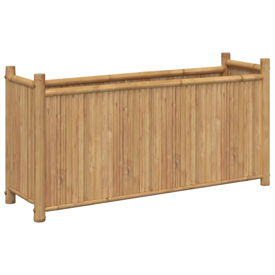 Jardinière 100x30x50 cm bambou - 6