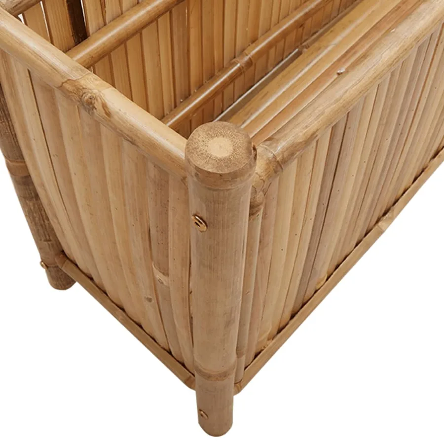 Jardinière 100x30x50 cm bambou - 7