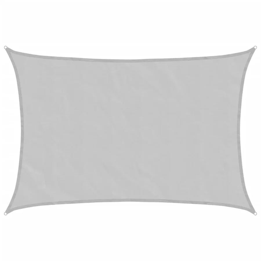 Voile d'ombrage gris clair 5x3,5 m 100% polyester oxford - 2