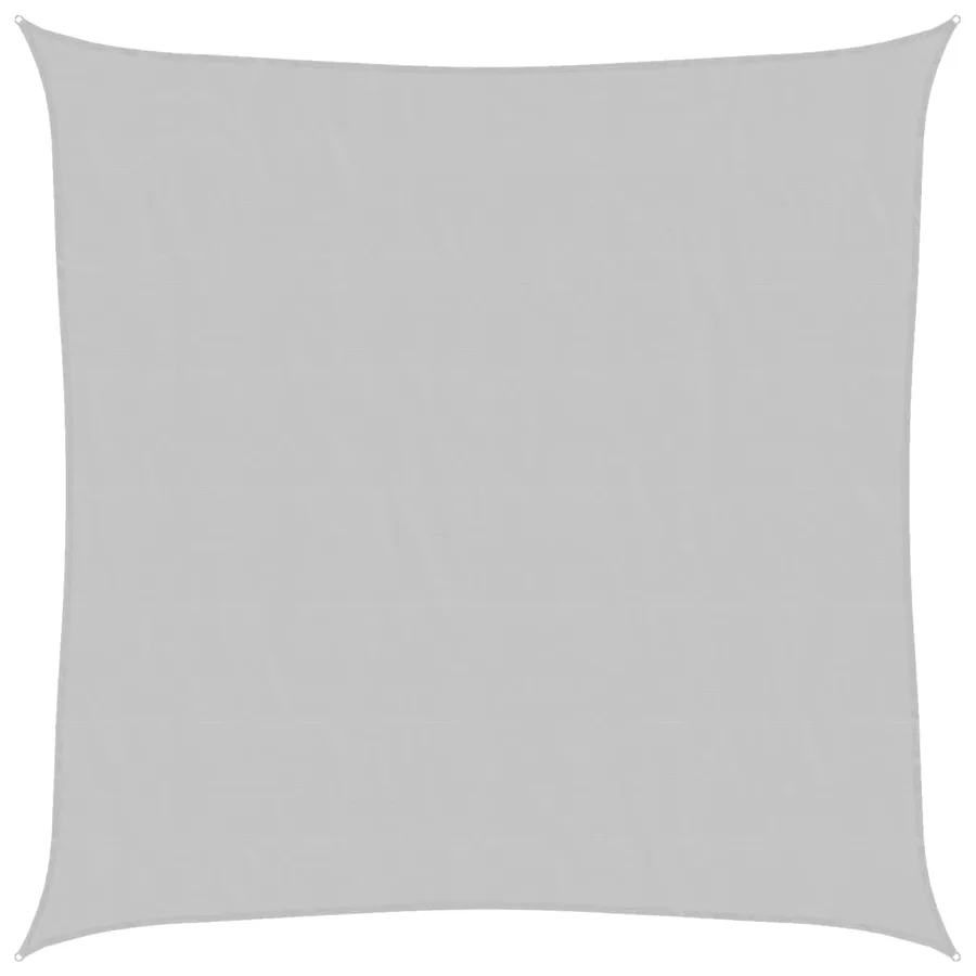 Voile d'ombrage gris clair 3x3 m 100% polyester oxford - 2