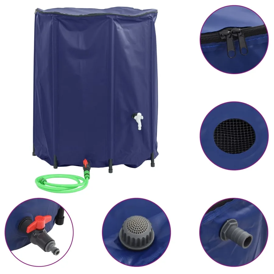 Réservoir d'eau avec robinet pliable 1250 L PVC - 2