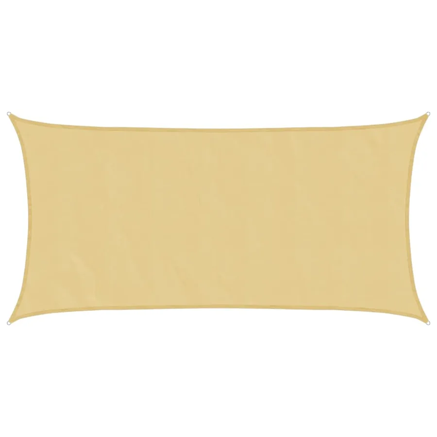 Voile d'ombrage sable 7x4 m 100 % polyester oxford - 2