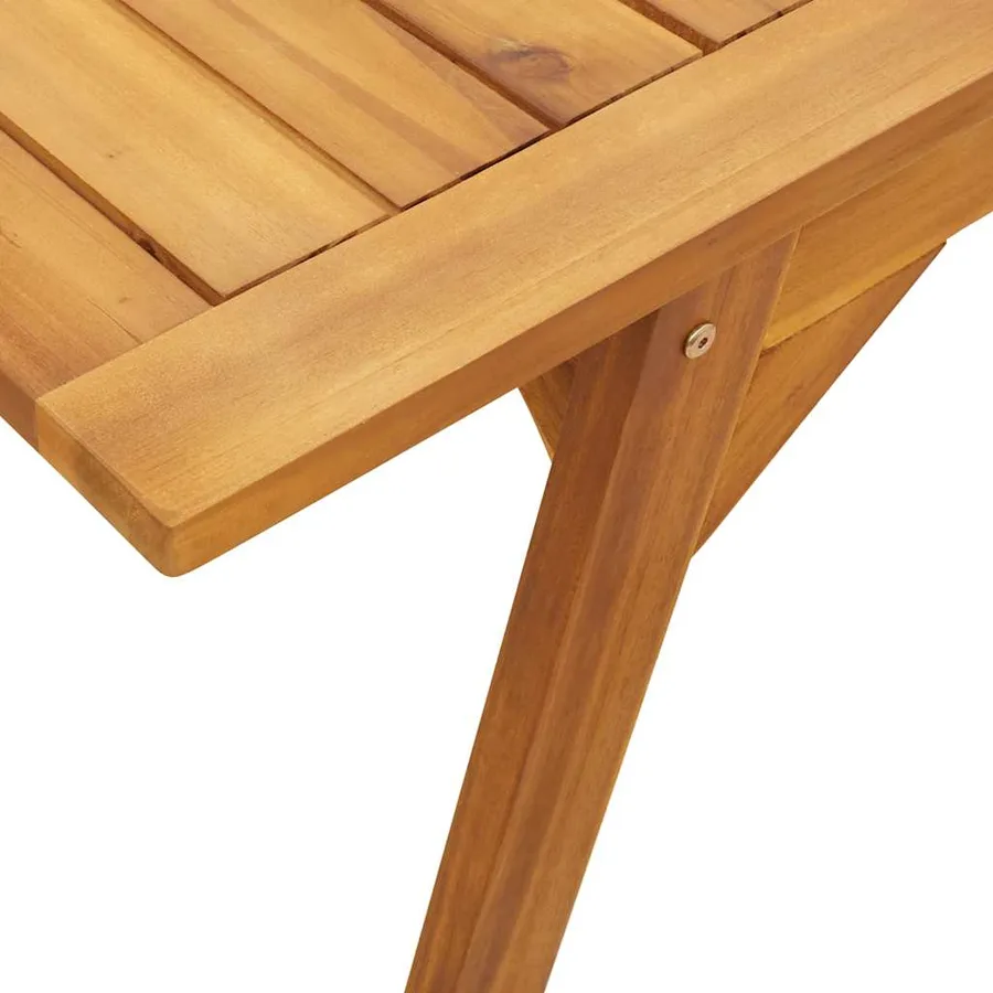 Ensemble de balcon 3 pcs Bois d'acacia solide - 7