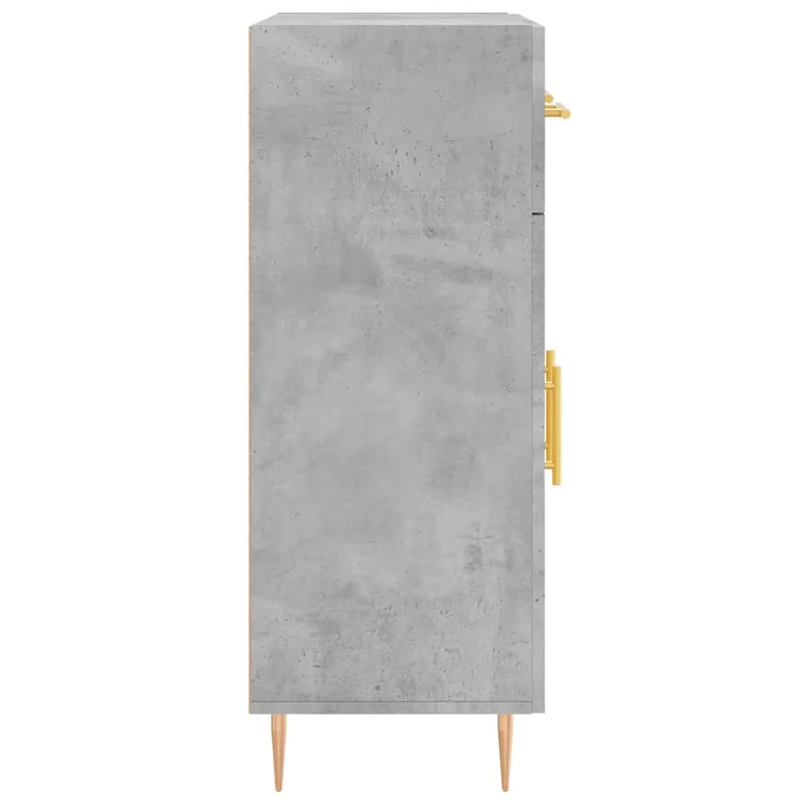 Buffet gris béton 69,5x34x90 cm bois d'ingénierie - 7
