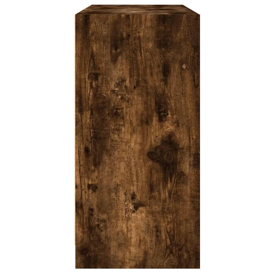 Buffet chêne fumé 102x37x75,5 cm bois d'ingénierie - 7