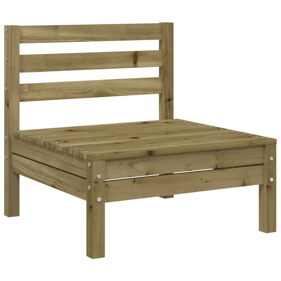 Salon de jardin 8 pcs avec coussins bois de pin imprégné - 6