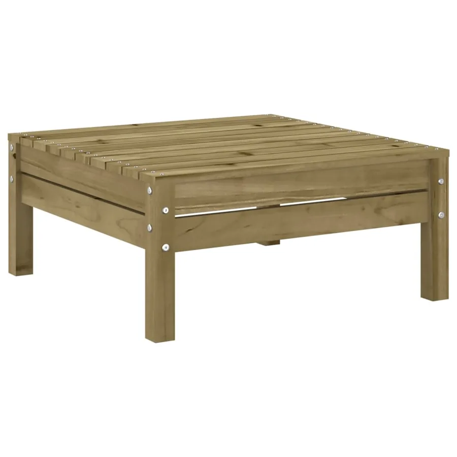 Salon de jardin 8 pcs avec coussins bois de pin imprégné - 8