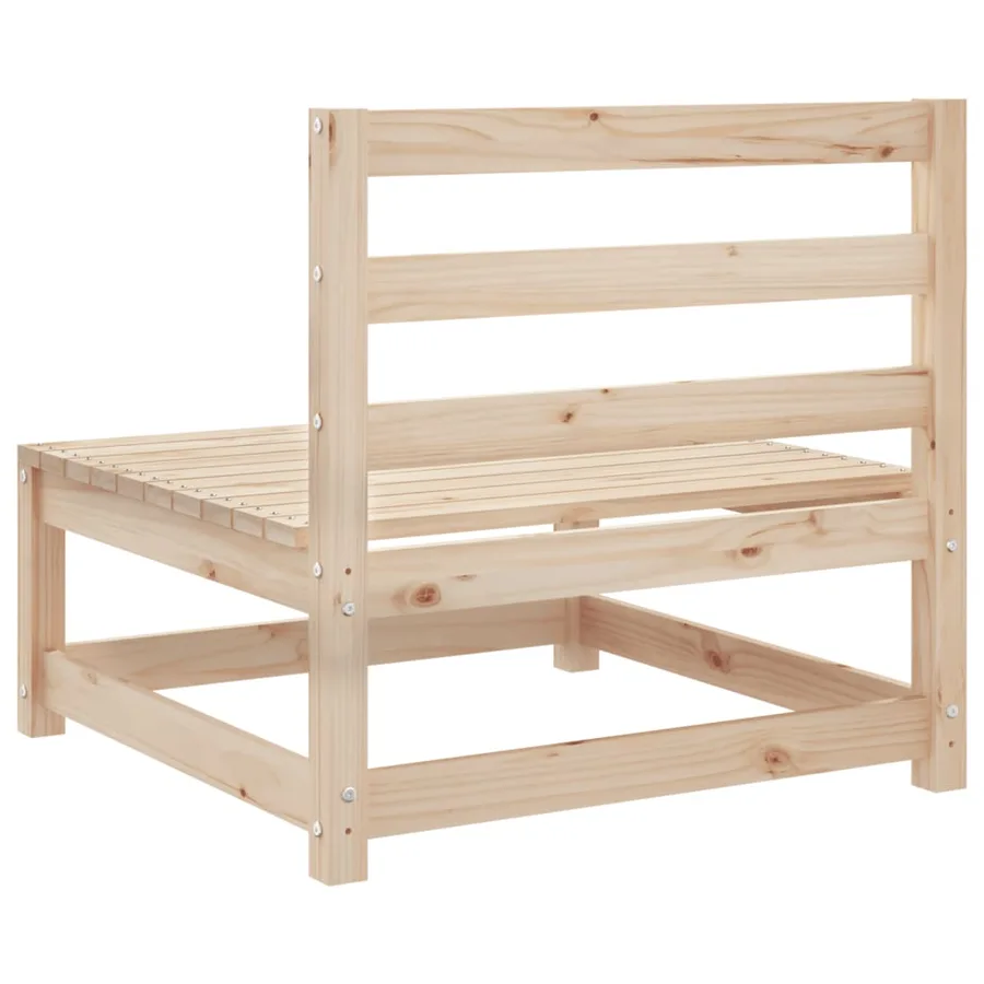Salon de jardin 7 pcs bois de pin massif - 8