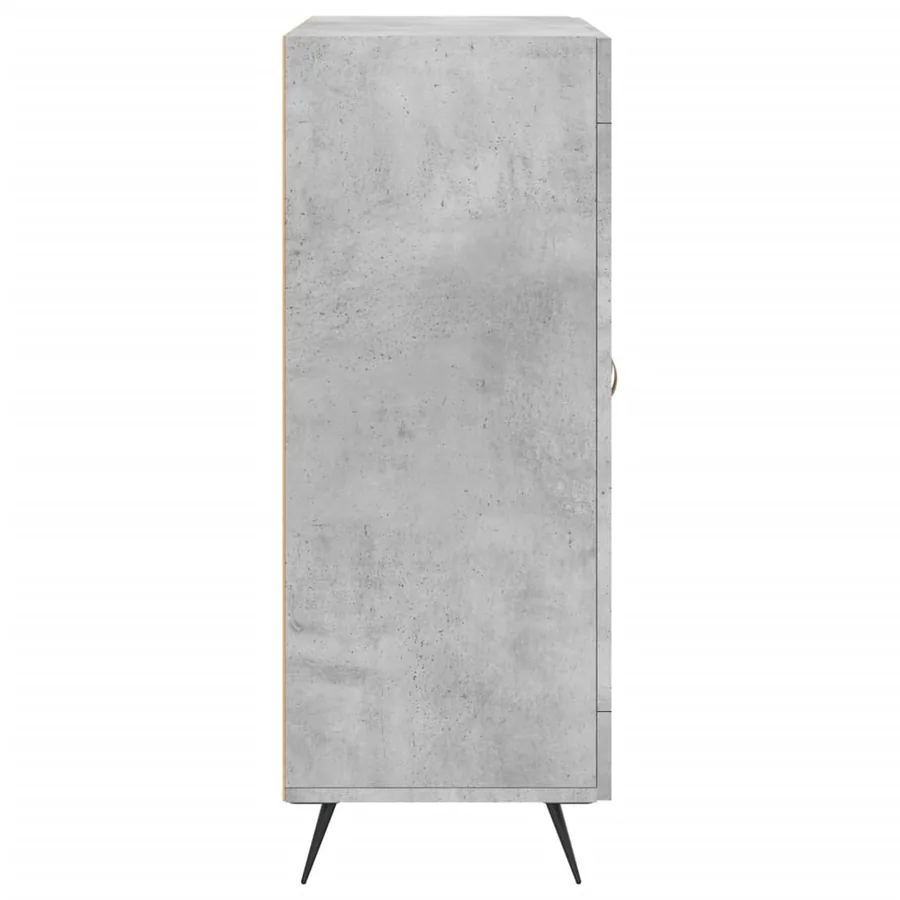 Buffet gris béton 69,5x34x90 cm bois d'ingénierie - 7