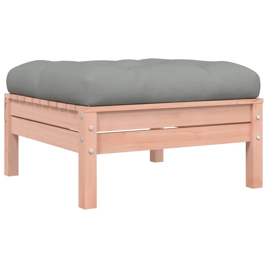 Salon de jardin 8 pcs avec coussins sapin douglas solide - 6