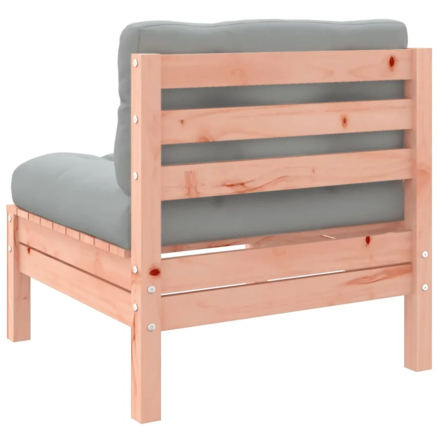 Salon de jardin 8 pcs avec coussins sapin douglas solide - 8