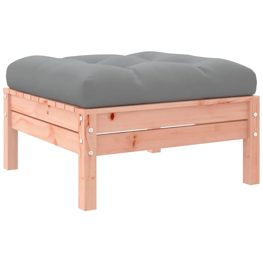 Salon de jardin 8 pcs avec coussins sapin douglas solide - 9