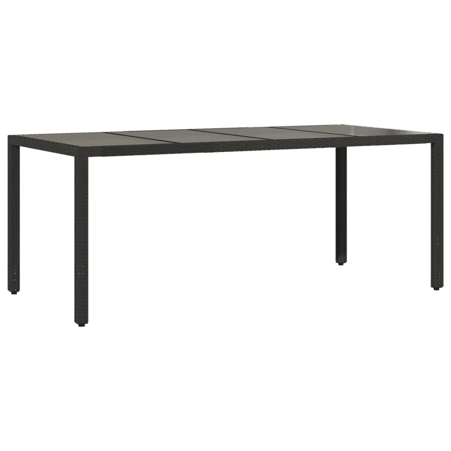 Ensemble à manger de jardin et coussins 7 pcs noir rotin acacia - 4