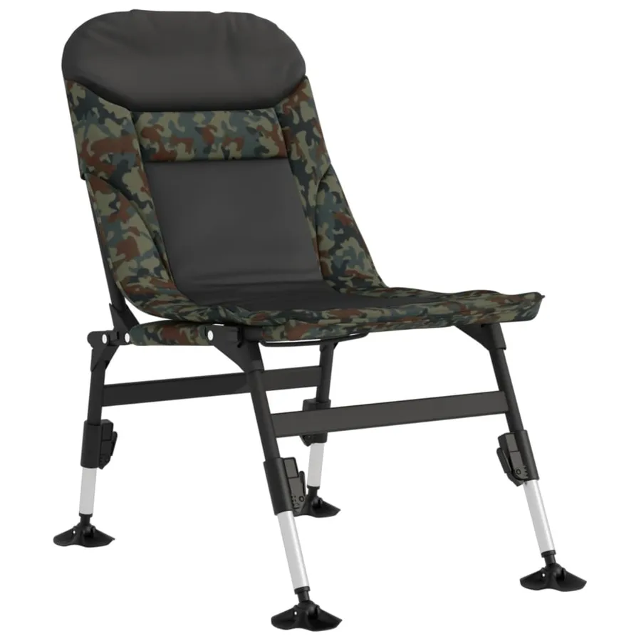 Chaise de pêche avec pieds à boue réglables pliable camouflage - 2